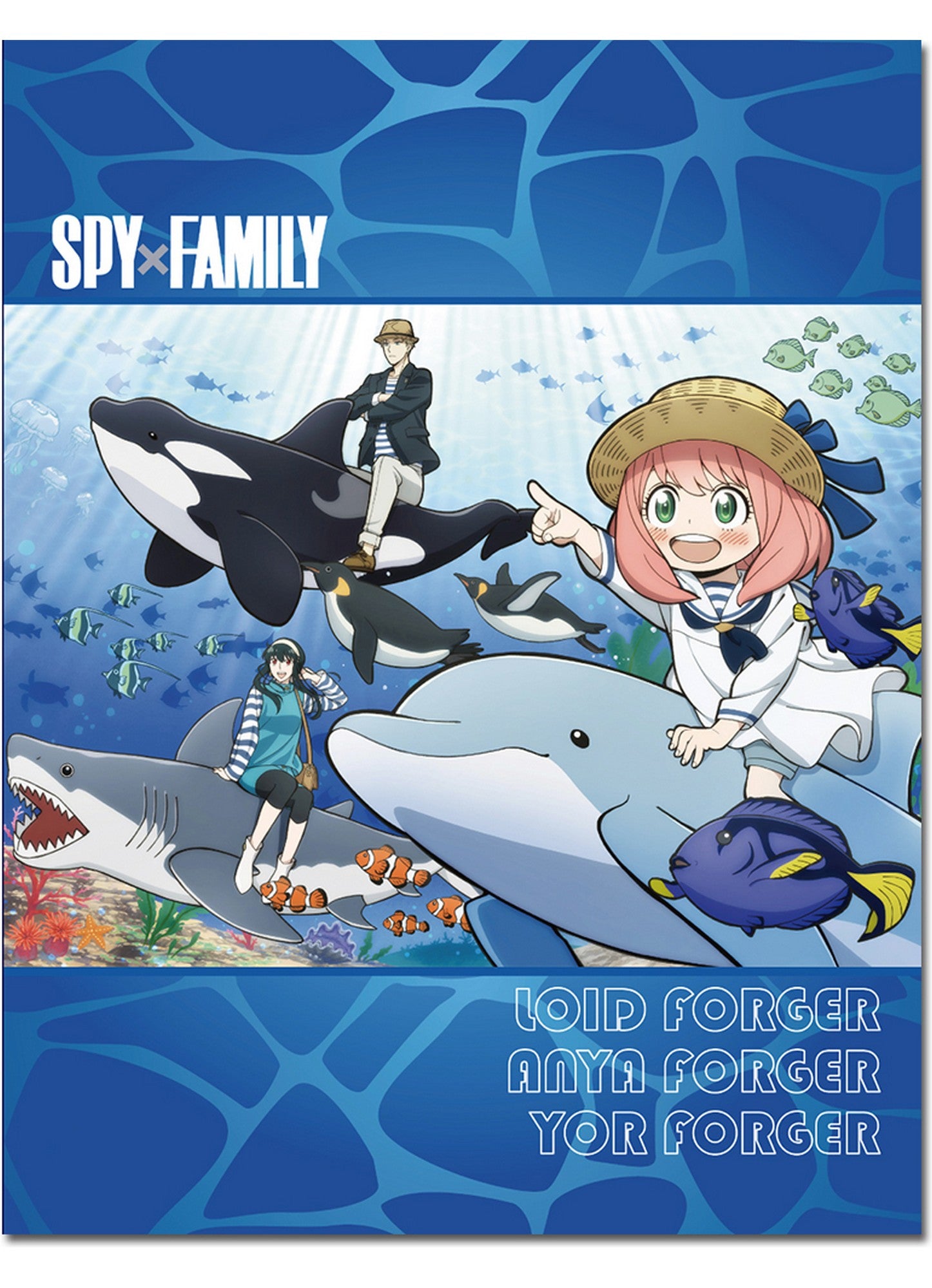 Spy X Family - Go To The Aquarium Sublimation Throw Blanket 46"W x 60"H