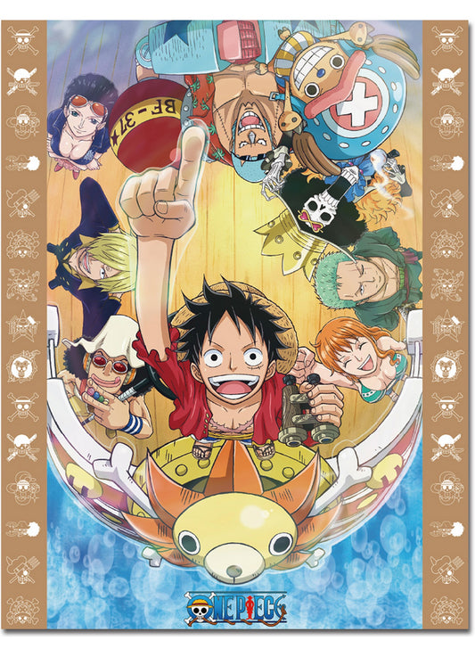 One Piece - Fi Arc Straw Hat Pirates Sublimation Throw Blanket 46"W x 60"H