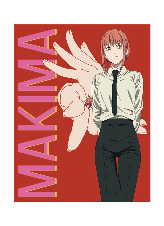 Chainsaw Man - Makima Art Solo Throw Blanket