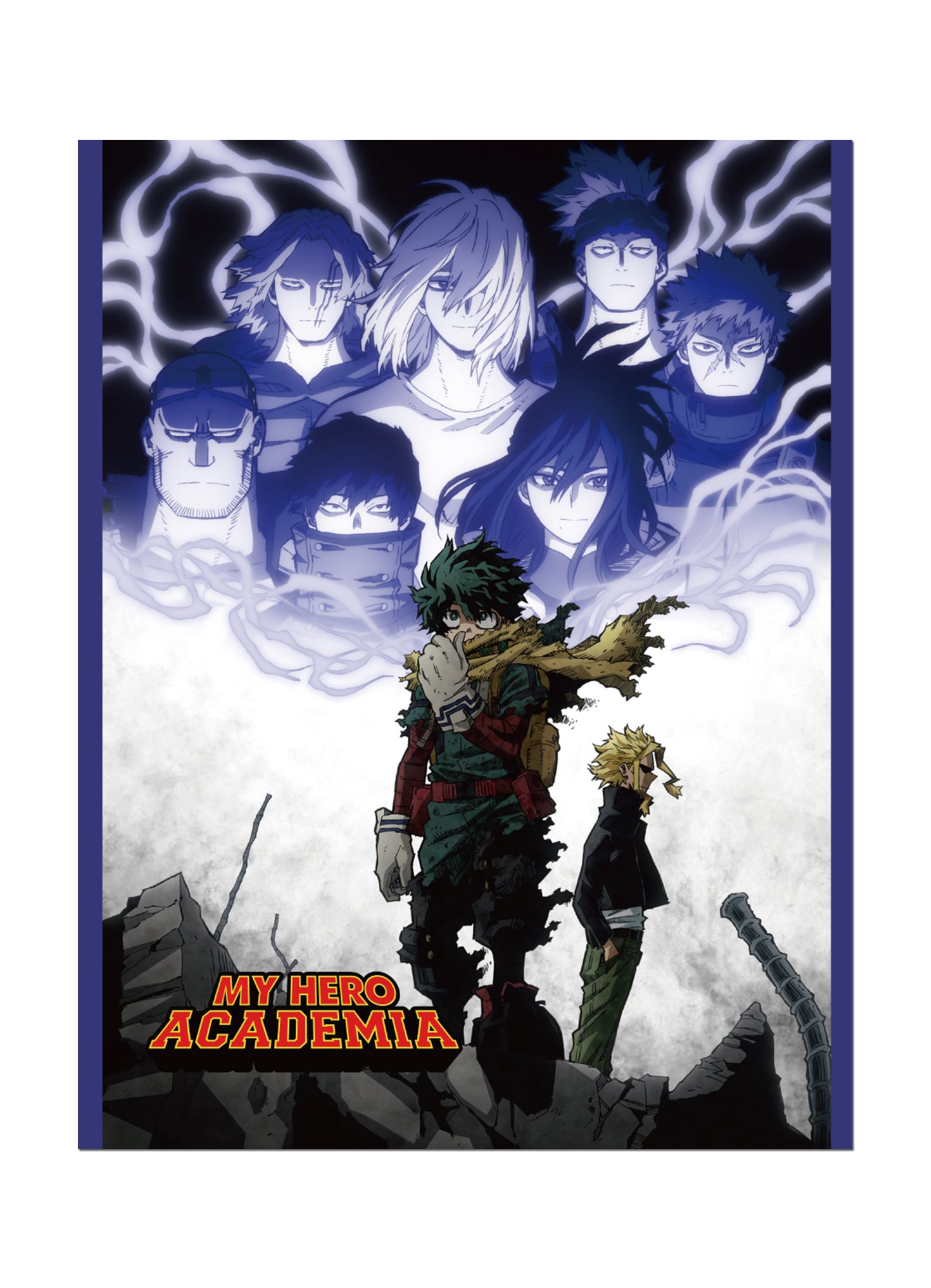 My Hero Academia S6 - Key Visual Izuku Midoriya And All Might Throw Blanket 46"W x 60"H