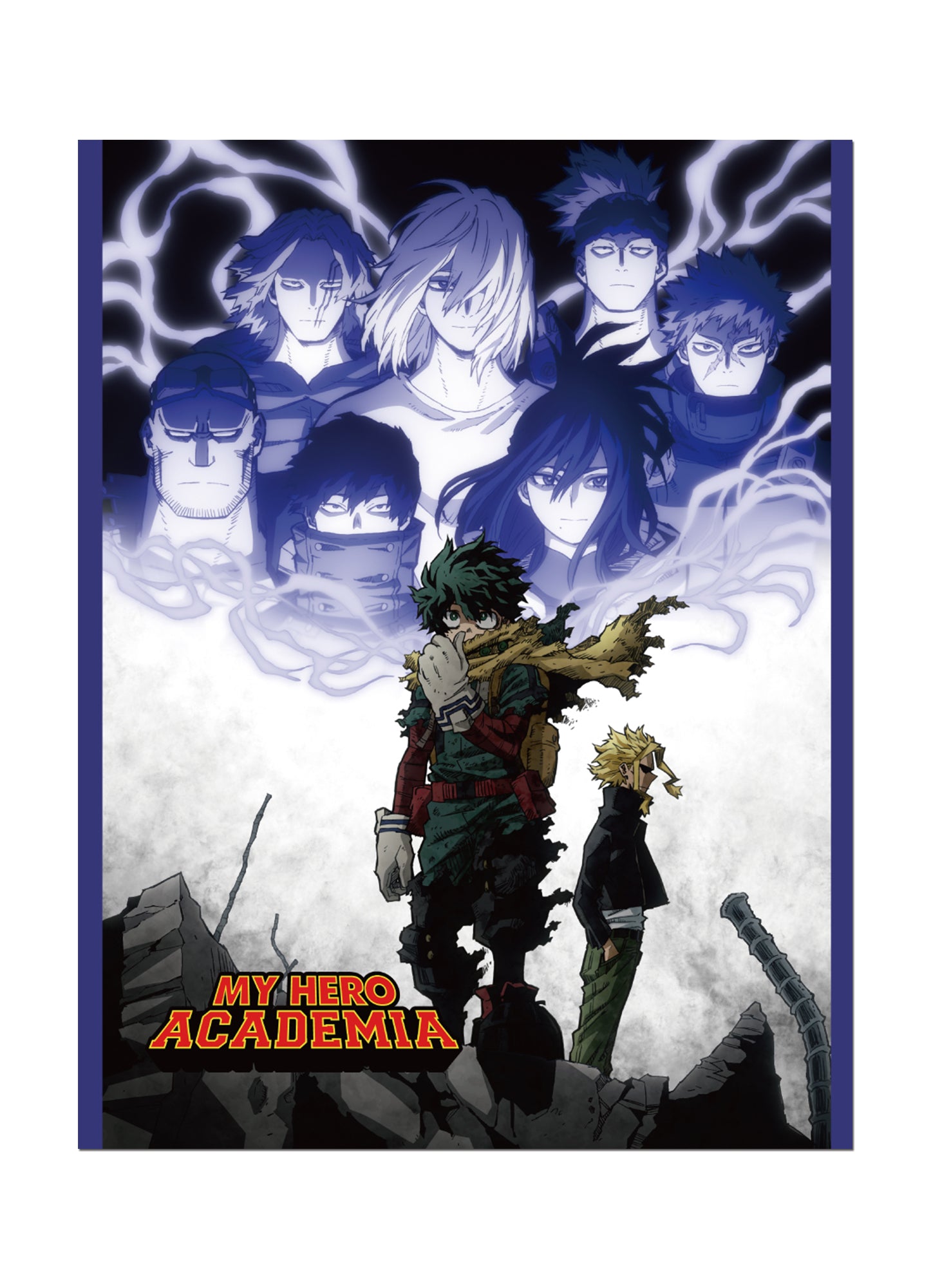 My Hero Academia S6 - Key Visual Izuku Midoriya And All Might Throw Blanket 46"W x 60"H