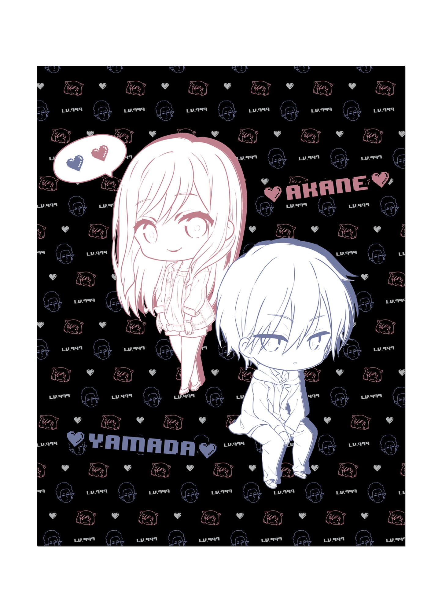 My Love Story With Yamada - Kun At Lv999 - SD Throw Blanket 46"W x 60"H