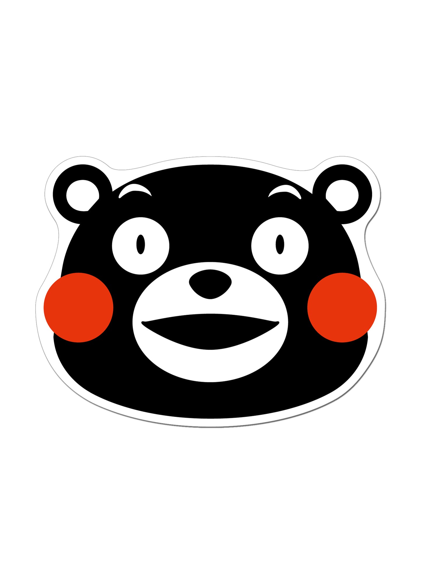 Kumamon - Kumamon Big Face Sublimation Throw Blanket 46"W x 60"H