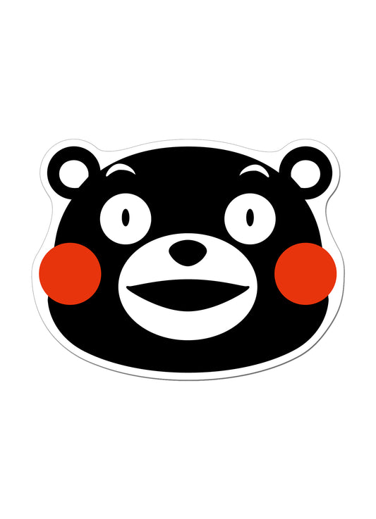 Kumamon - Kumamon Big Face Sublimation Throw Blanket 46"W x 60"H