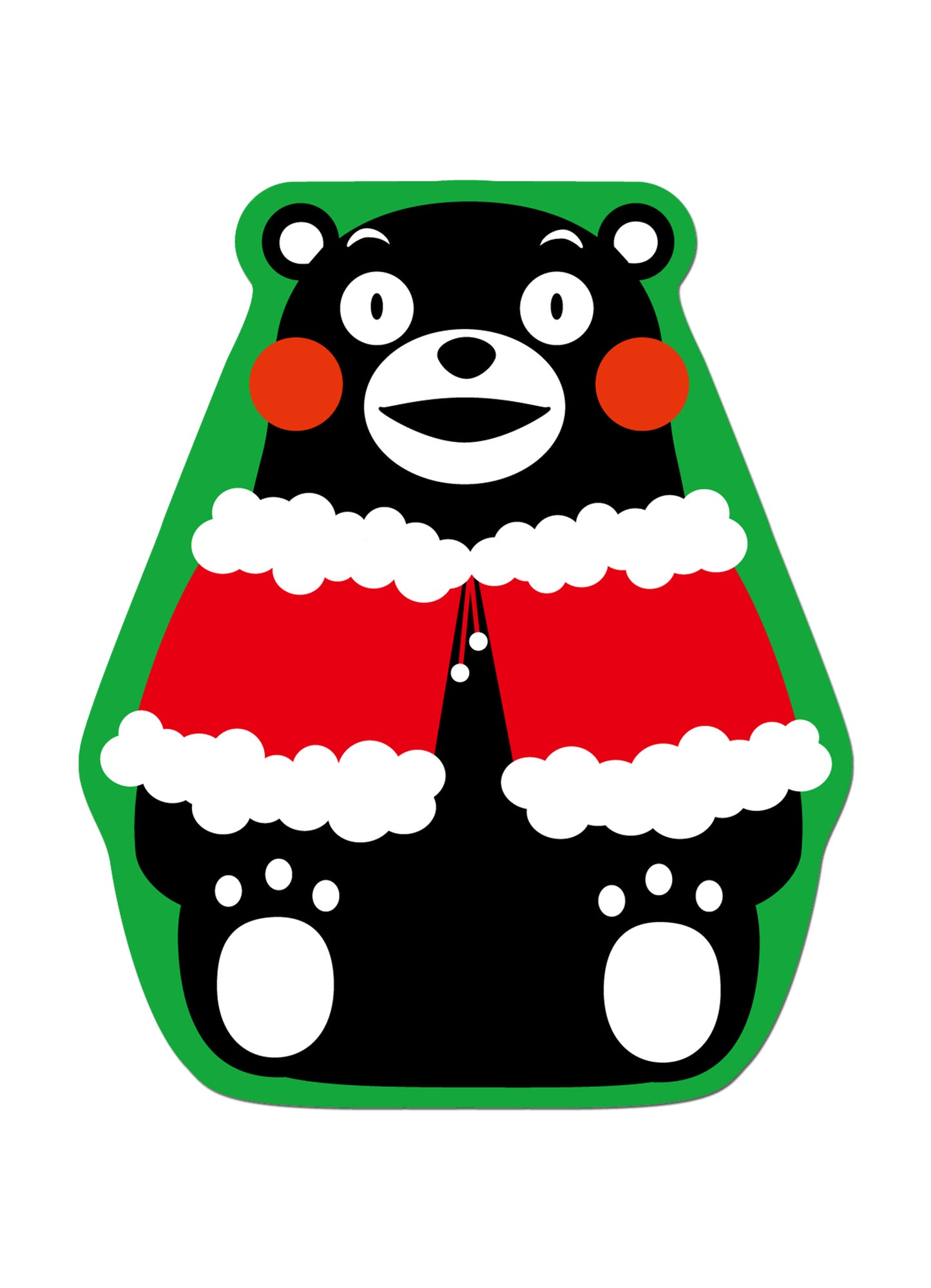 Kumamon - Kumamon Sit With You For Christmas Sublimation Throw Blanket 46"W x 60"H