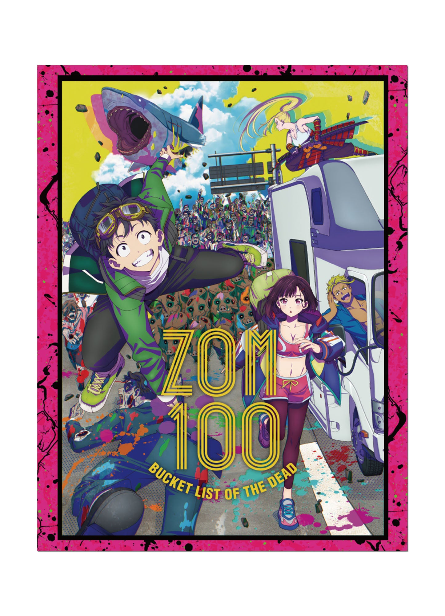 Zom 100 - Main Visual Group Throw Blanket 46"W x 60"H