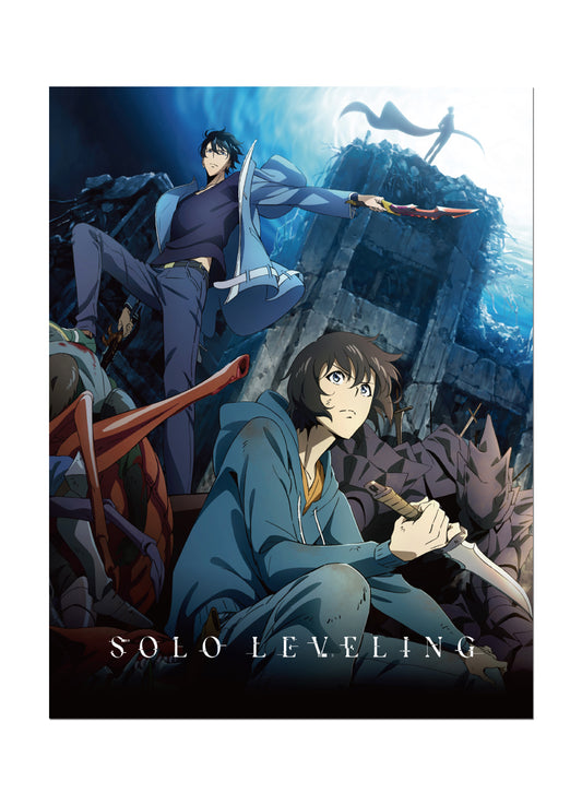 Solo Leveling - Sung Jinwoo Key Art Throw Blanket 46"W x 60"H