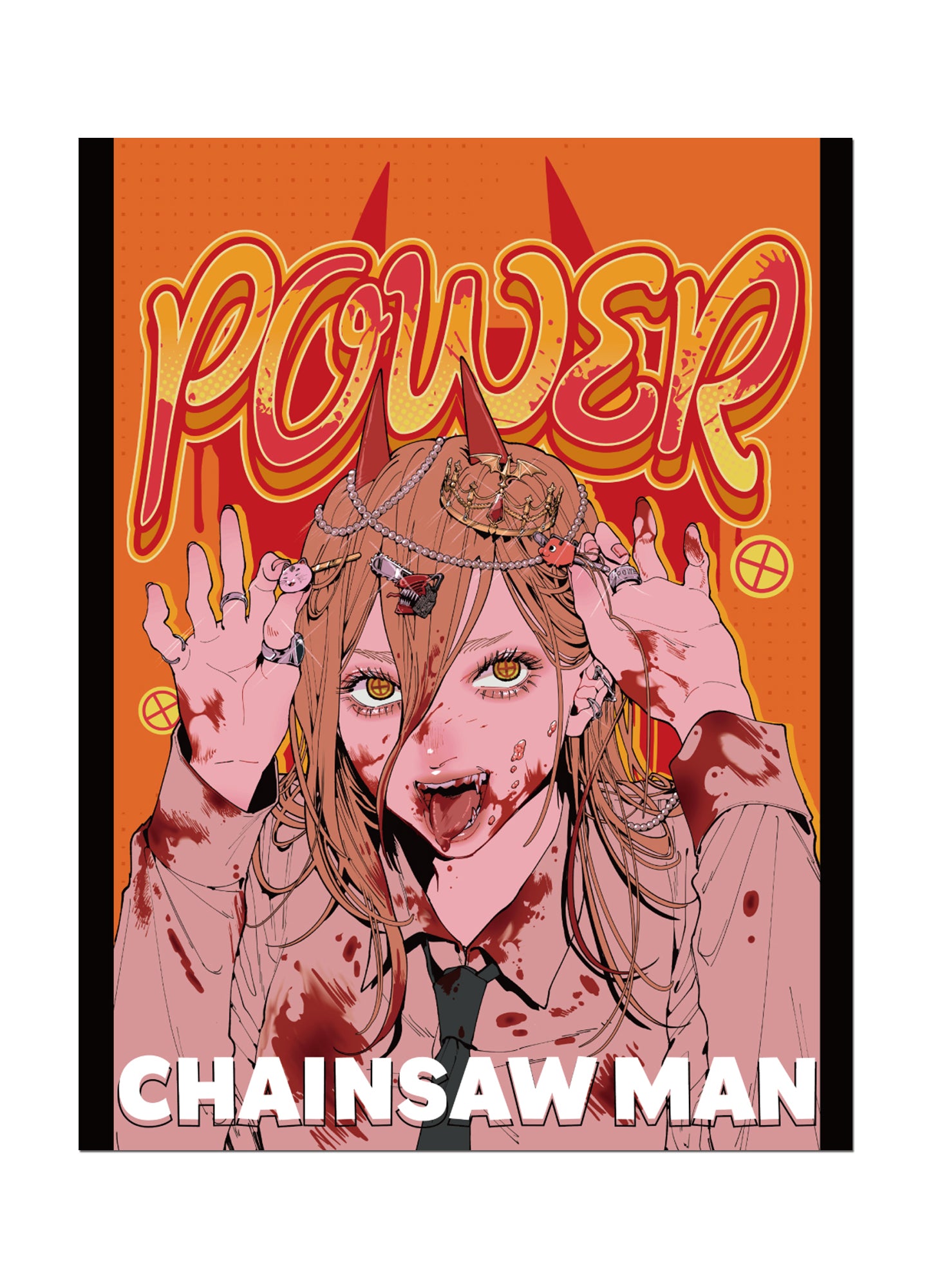 Chainsaw Man - Power Wear Jewelry Art Throw Blanket