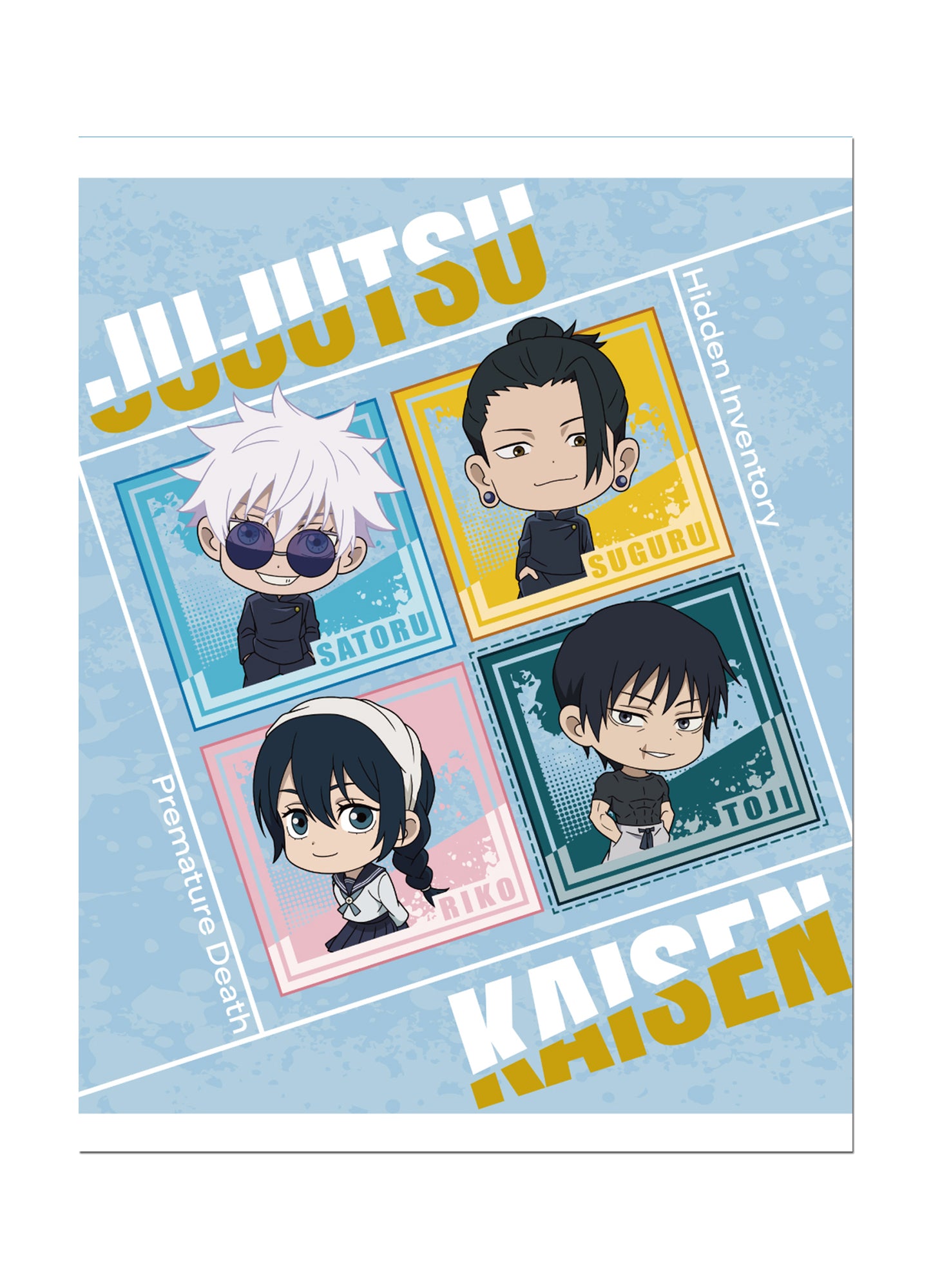 Jujutsu Kaisen S2 - Four-Person SD Group Art Throw Blanket