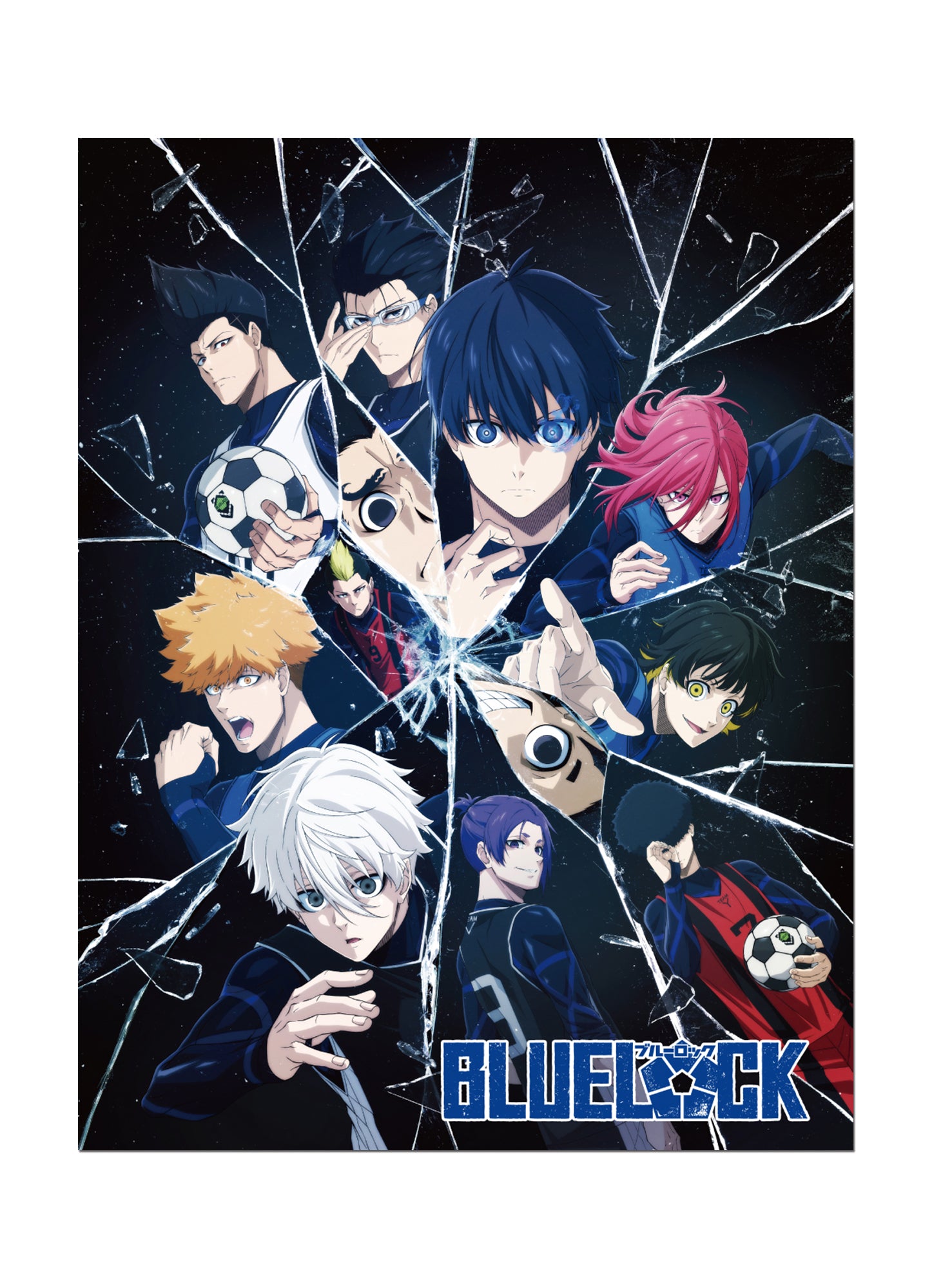 Blue Lock - Key Artlock 02 Throw Blanket 46"W x 60"H