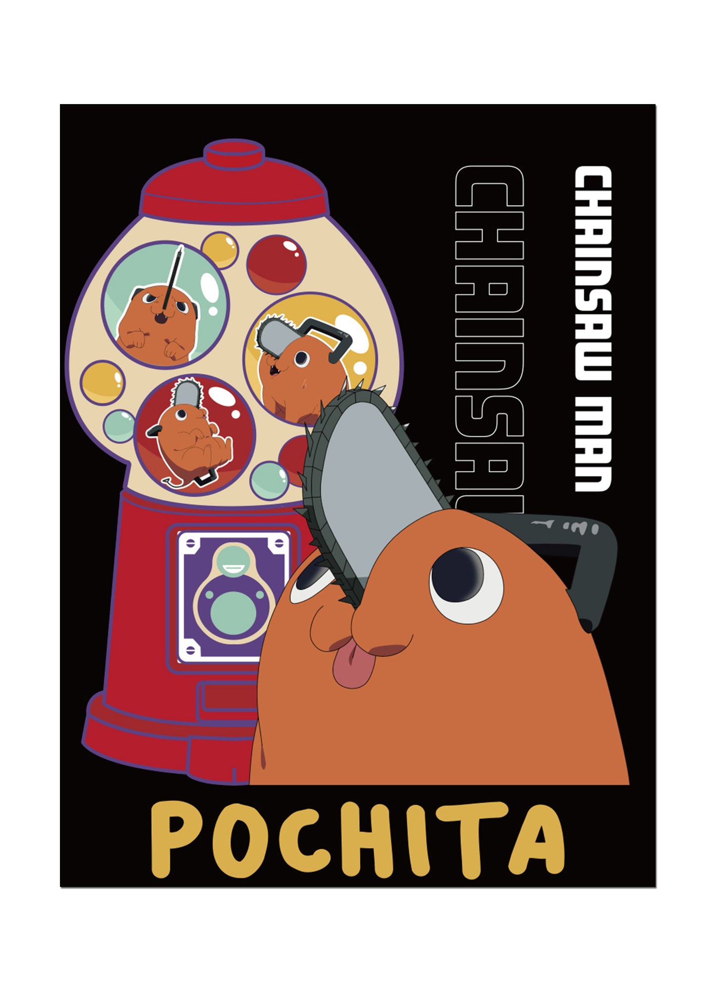 Chainsaw Man - Pochita Cute Throw Blanket 46"W x 60"H