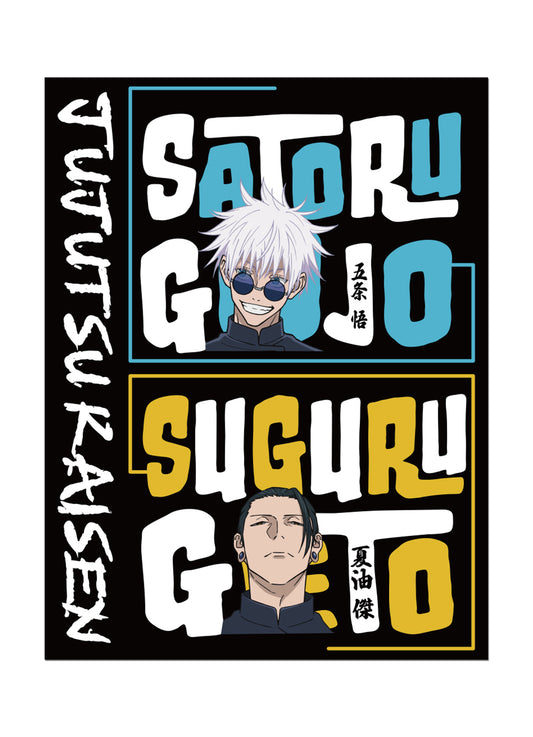 Jujutsu Kaisen S2 - Satoru Gojo & Suguru Geto With Name Art Throw Blanket