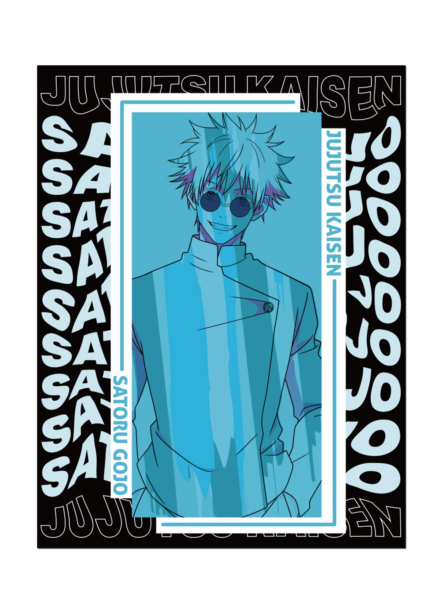 Jujutsu Kaisen S2 - Satoru Gojo With Name Art Throw Blanket