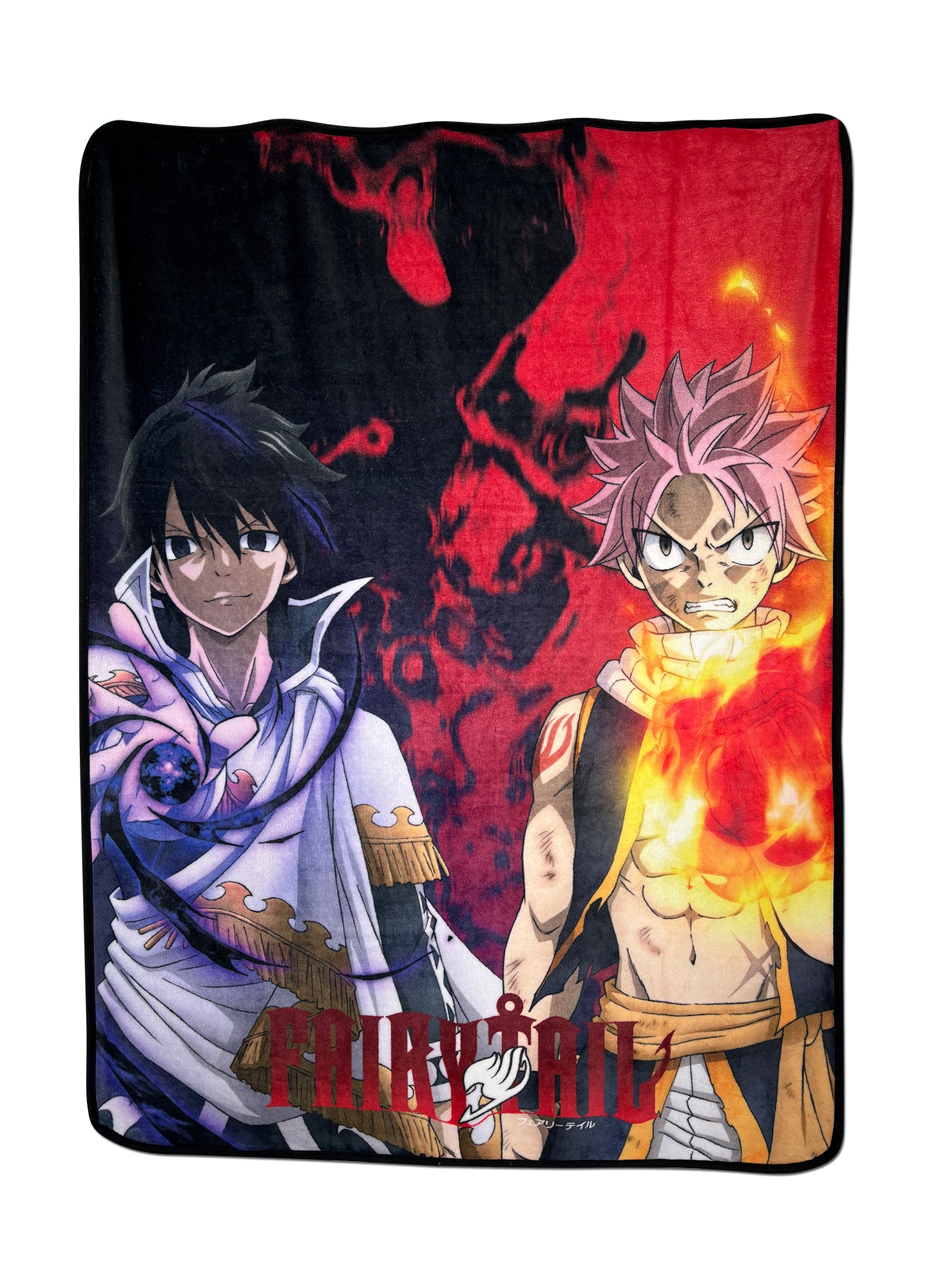 Fairy Tail S9 - Natsu Dragneel & Zeref Art Throw Blanket 46"W x 60"H