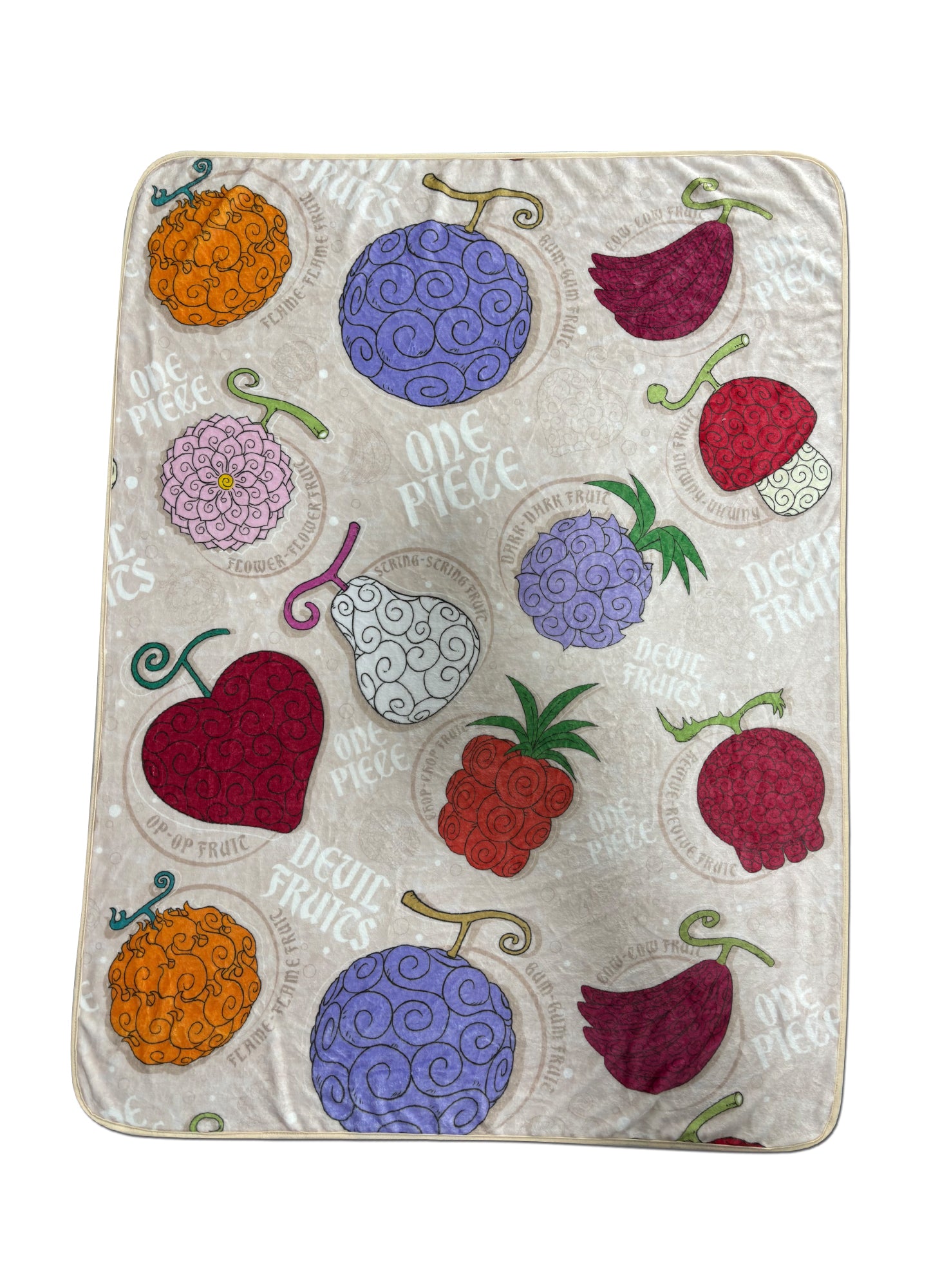 One Piece - Devil Fruits Style Blanket 46"W x 60"H