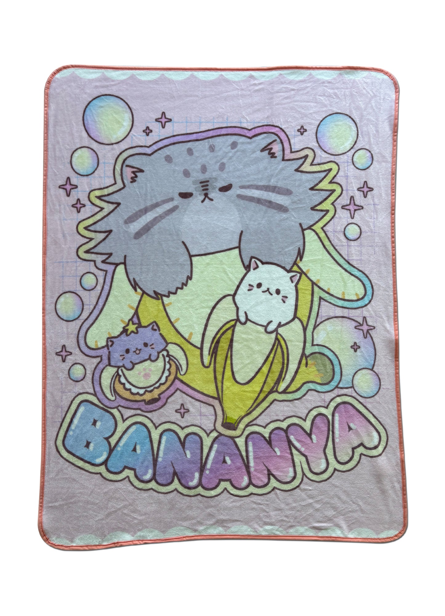 Bananya S3 - Main Characters Throw Blanket 46"W x 60"H