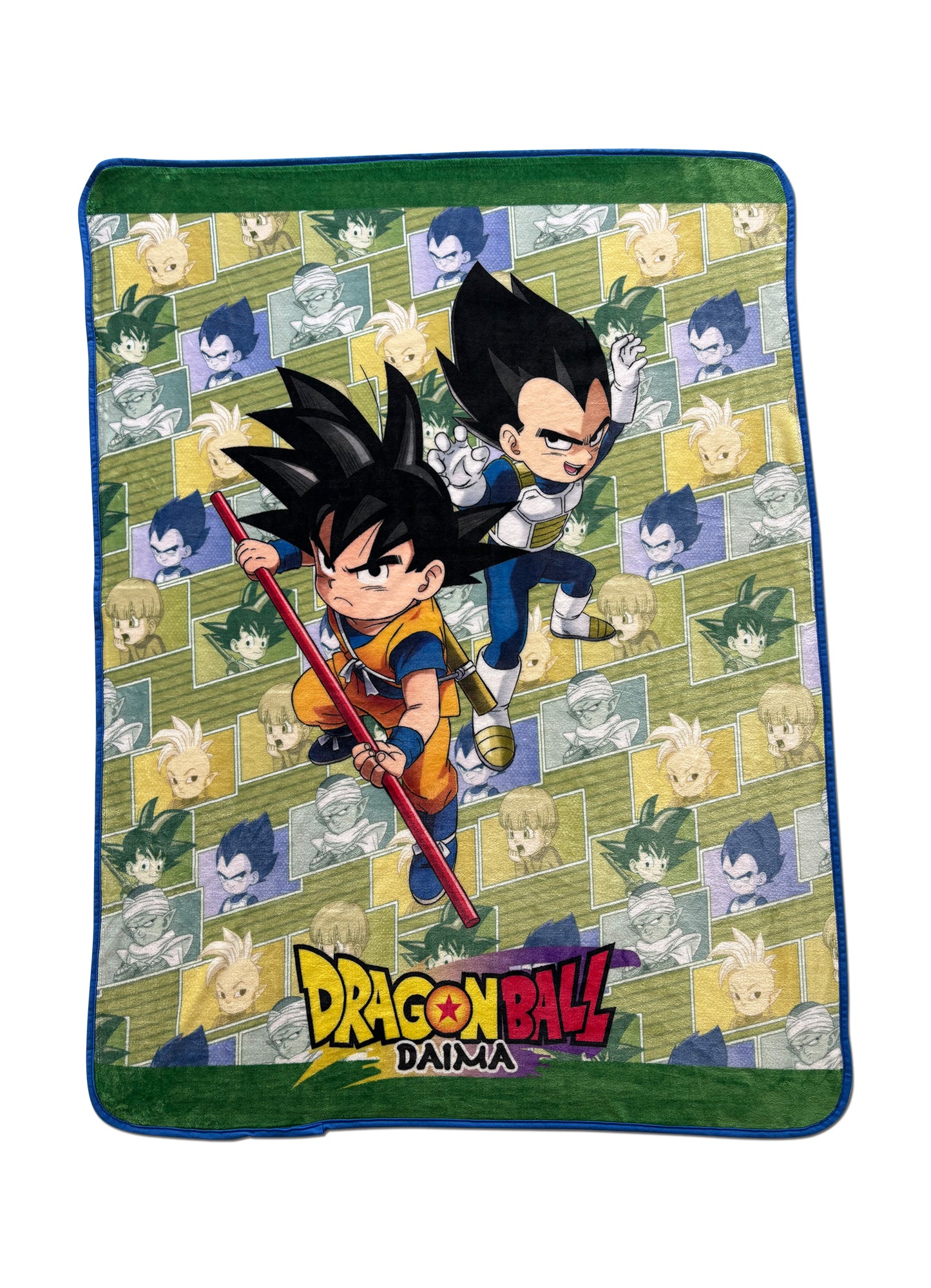 Dragon Ball Daima - Son Goku & Vegeta Mini Throw Blanket 46"W x 60"H