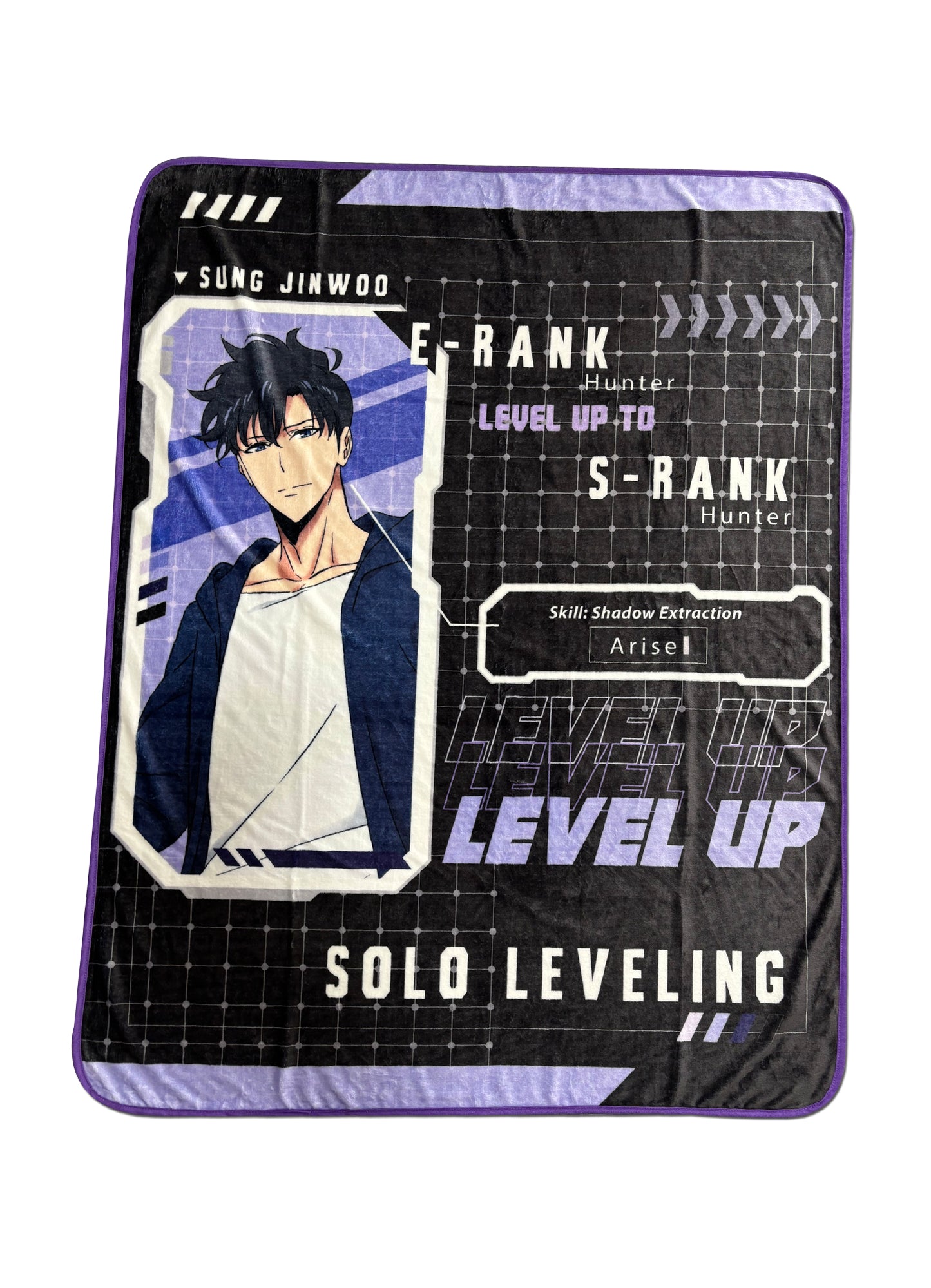Solo Leveling - Sung Jinwoo Information Blanket 46"W x 60"H