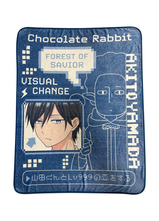 My Love Story With Yamada-Kun At Lv999 - Akito Yamada Visual Change Blanket 46"W x 60"H