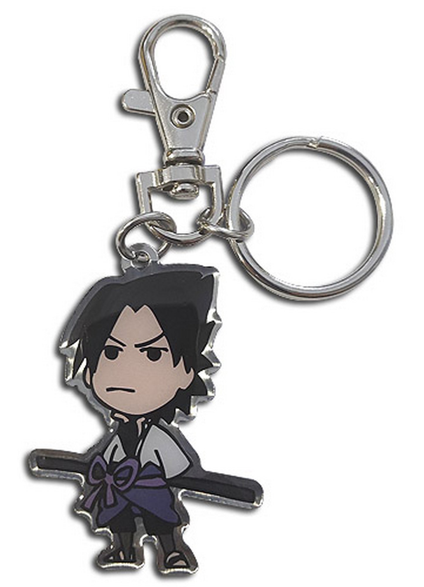 Naruto Shippuden - Sasuke Uchiha Metal Keychain