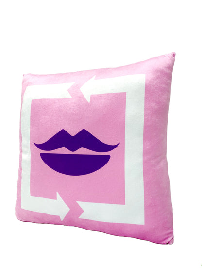 Jojos S5 - Stone Ocean & Kishibe Rohan - Ermes Costello Smack Icon Pillow