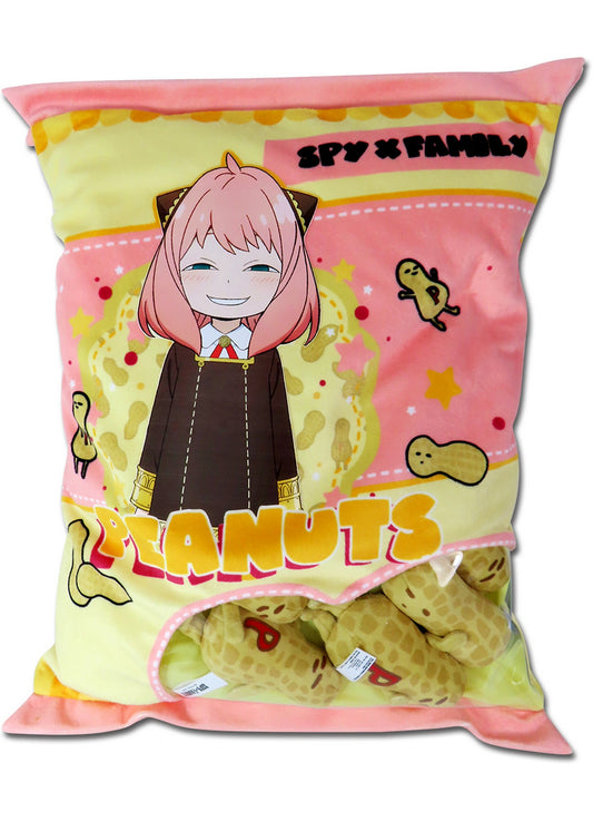 Spy X Family - Anya Forger And Peanuts Cookies Plush Pillow 16"H (6Pcs Peanut Dolls Inside)