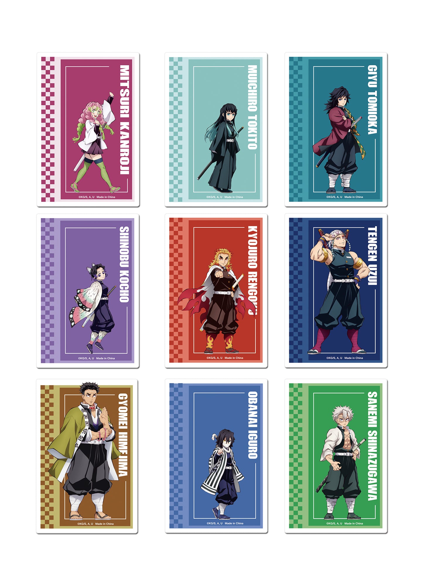 Demon Slayer S3 - Hashira Die-Cut Sticker