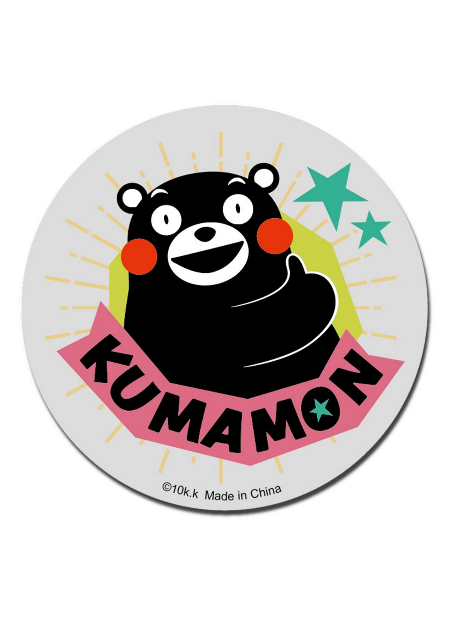 Kumamon - Kumamon Emblems Transparent Die-Cut Thumbs Up Sticker