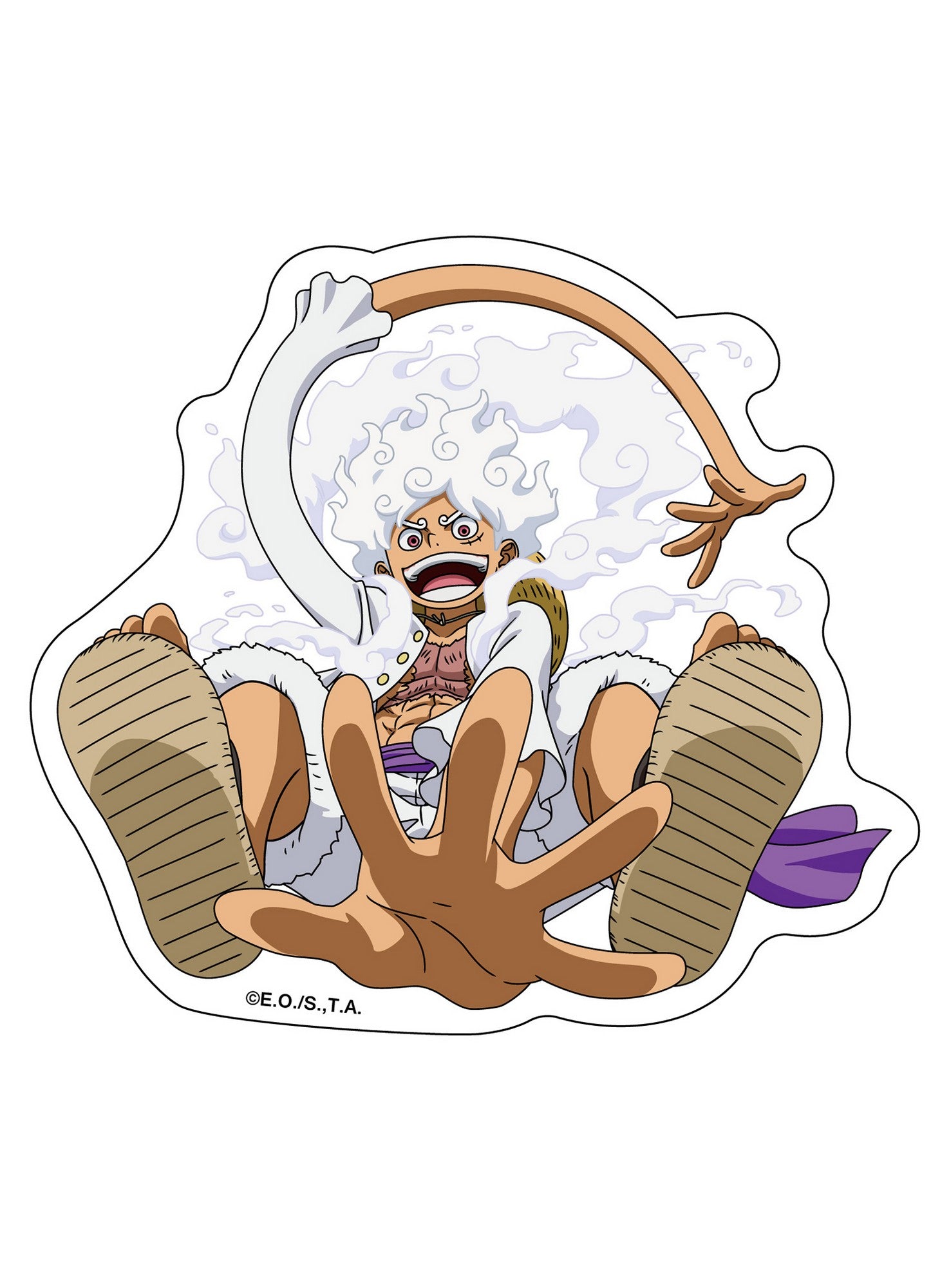 One Piece - Gear 5 Monkey D. Luffy 1 Car Sticker