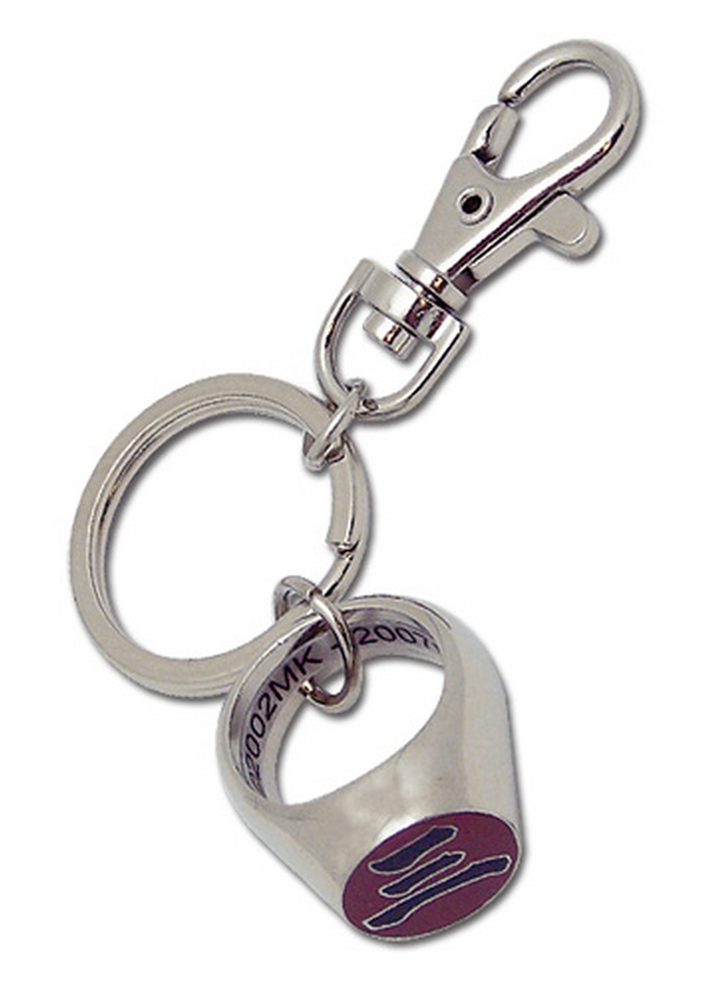 Naruto Shippuden - Hidan Akatsuki Ring Metal Keychain