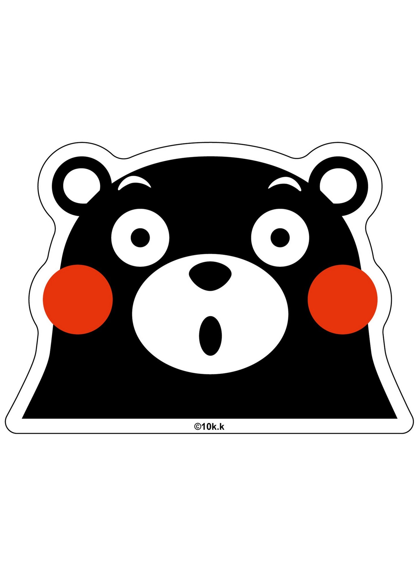 Kumamon - Kumamon Shock Car Sticker