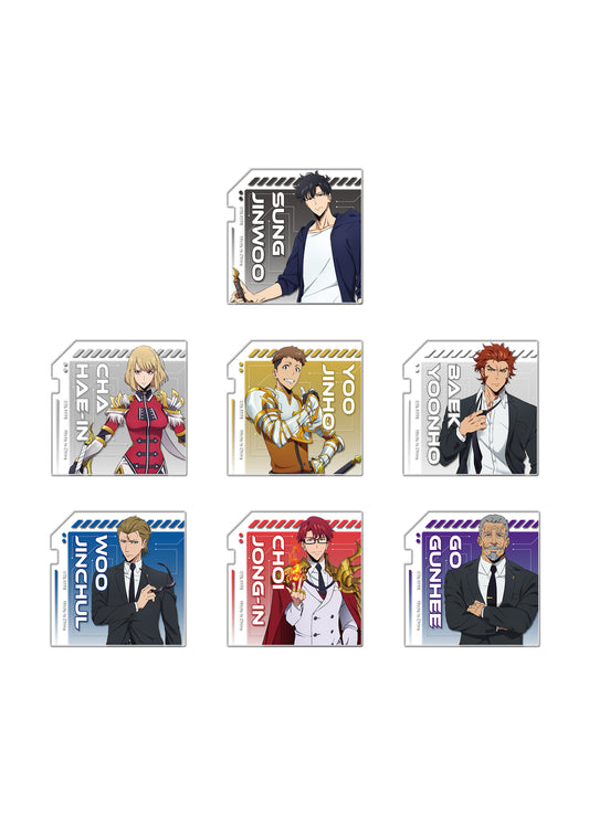 Solo Leveling - Character Art Transparent Square Die-Cut Sticker Set