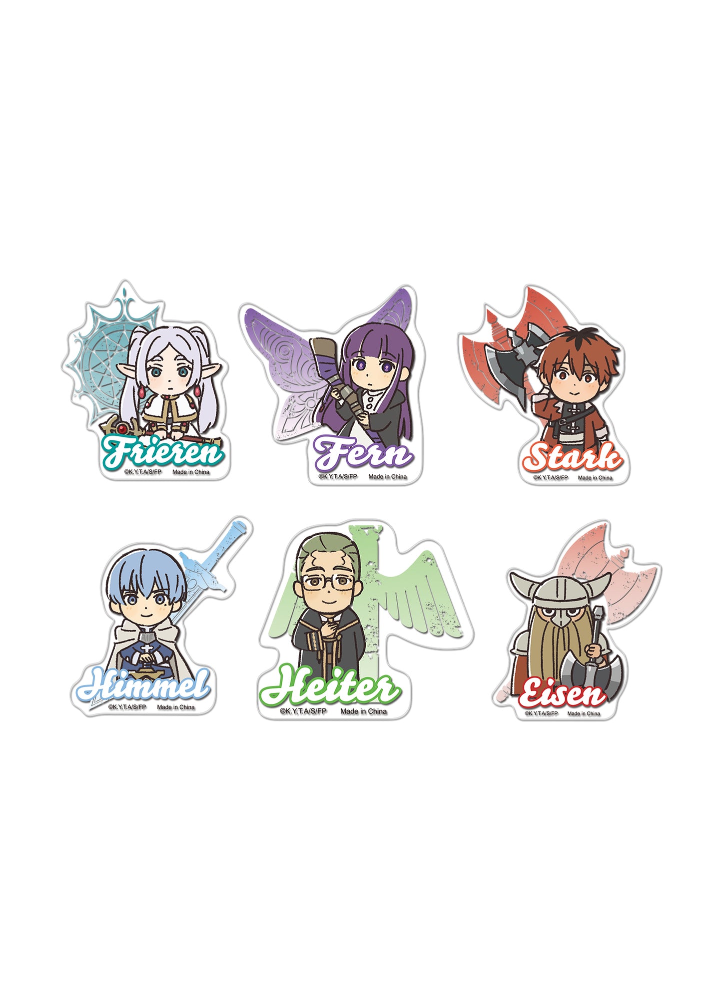 Frieren: Beyond Journey's End - Group SD Ver. Transparent Die-Cut Sticker