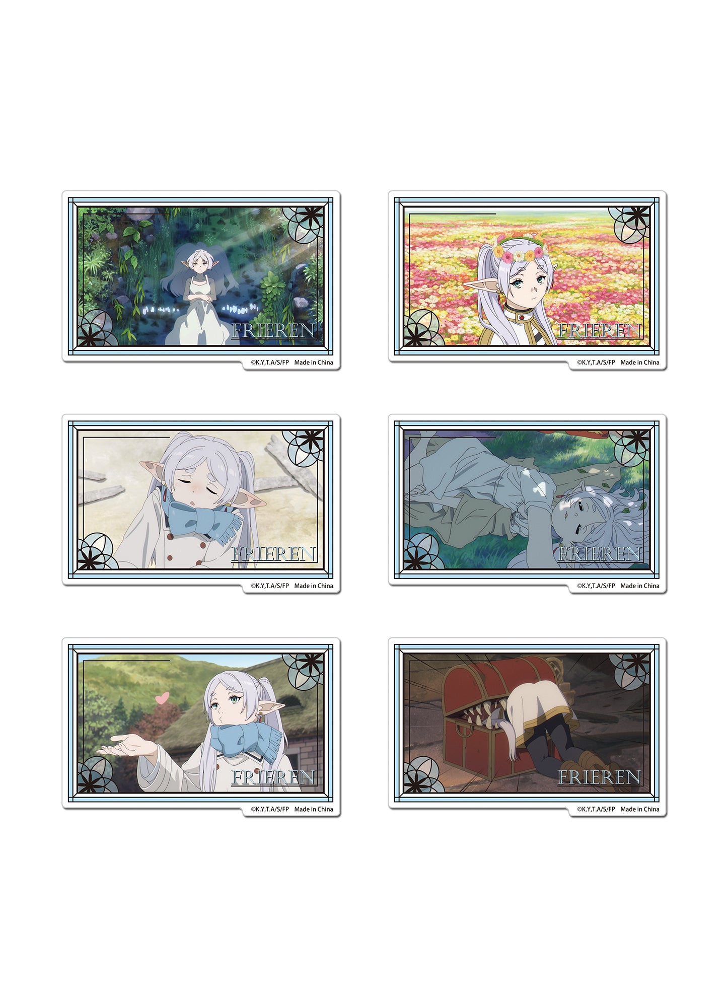 Frieren: Beyond Journey's End - Frieren Screenshot Color Windows Style Die-Cut Sticker Set
