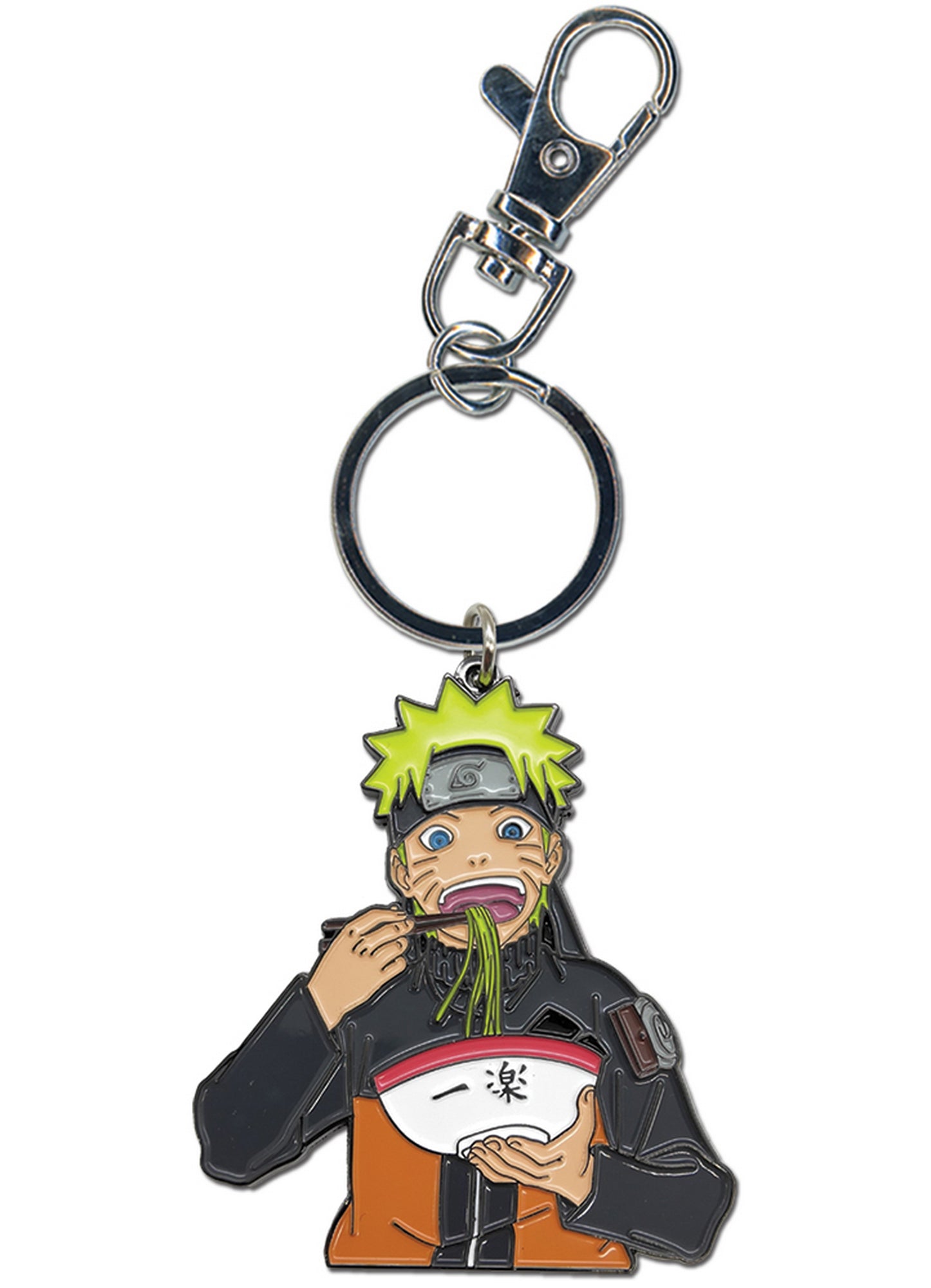Naruto Shippuden - Naruto Eating Ramen Enamel Keychain