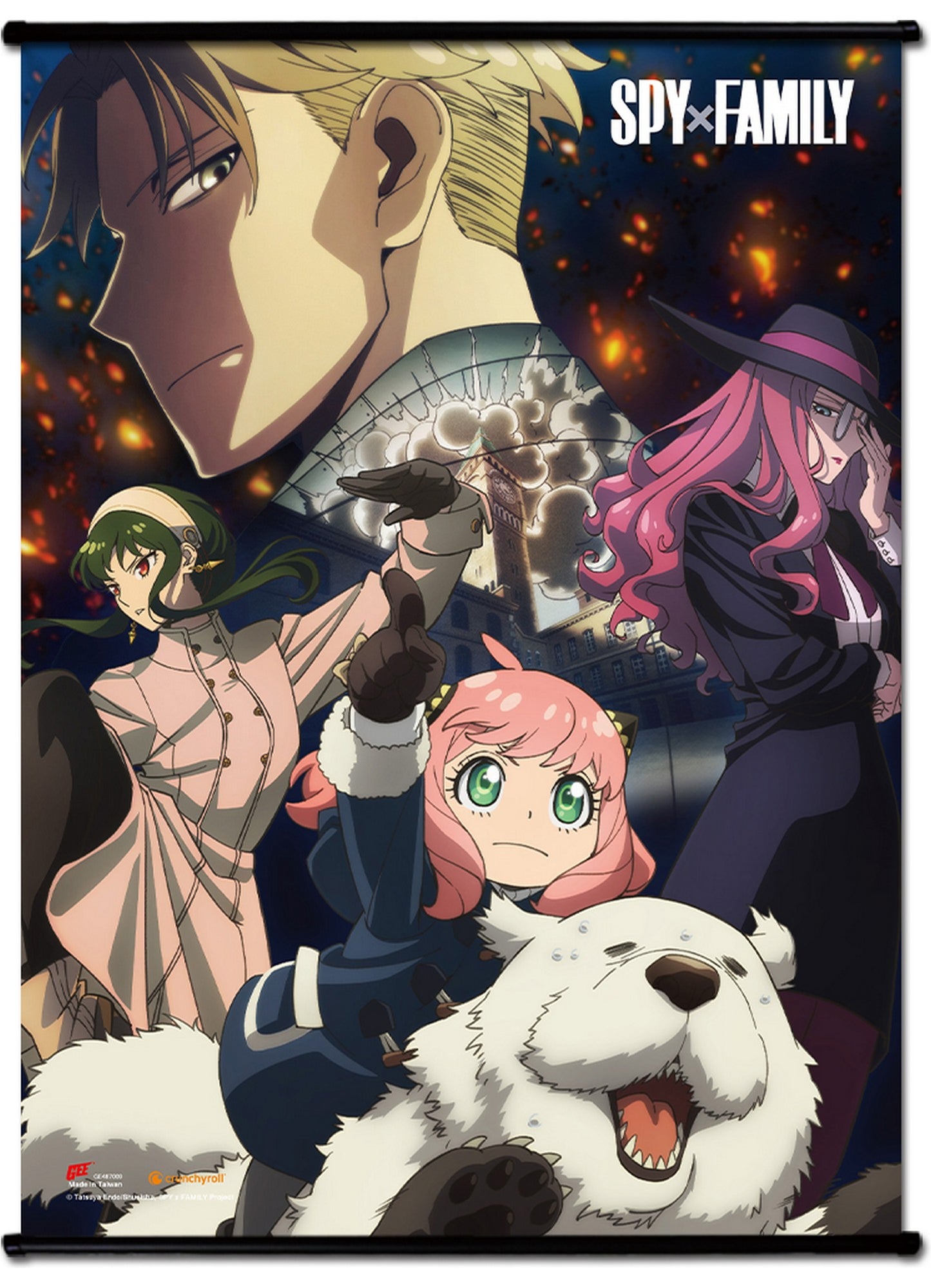 Spy X Family - Disarm The Time Bomb Wall Scroll 31"W x 43"H