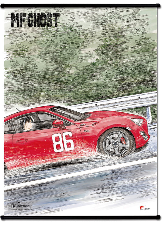 MF Ghost (Manga) - Kanata Rivington & 86 GT (ZN6) #C Wall Scroll 31"W x 43"H