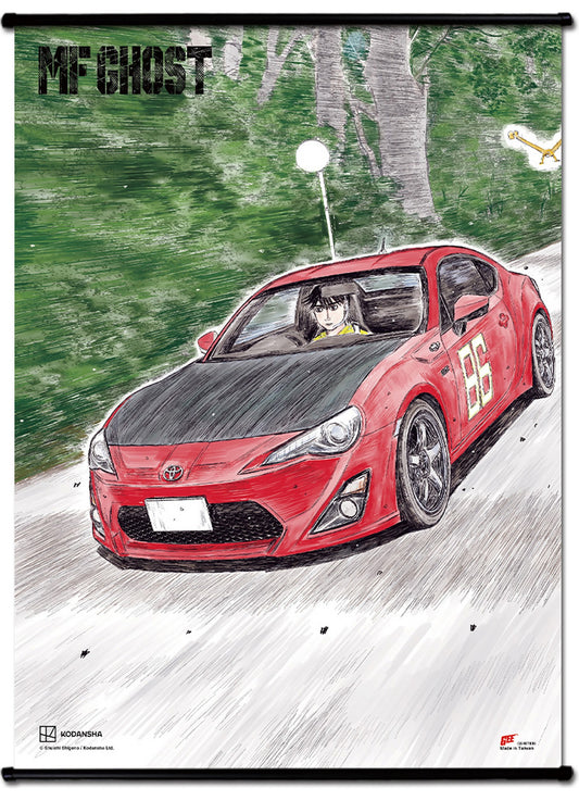 Mf Ghost (Manga) - Kanata Rivington & Toyota 86 #D Wall Scroll 31"W x 43"H