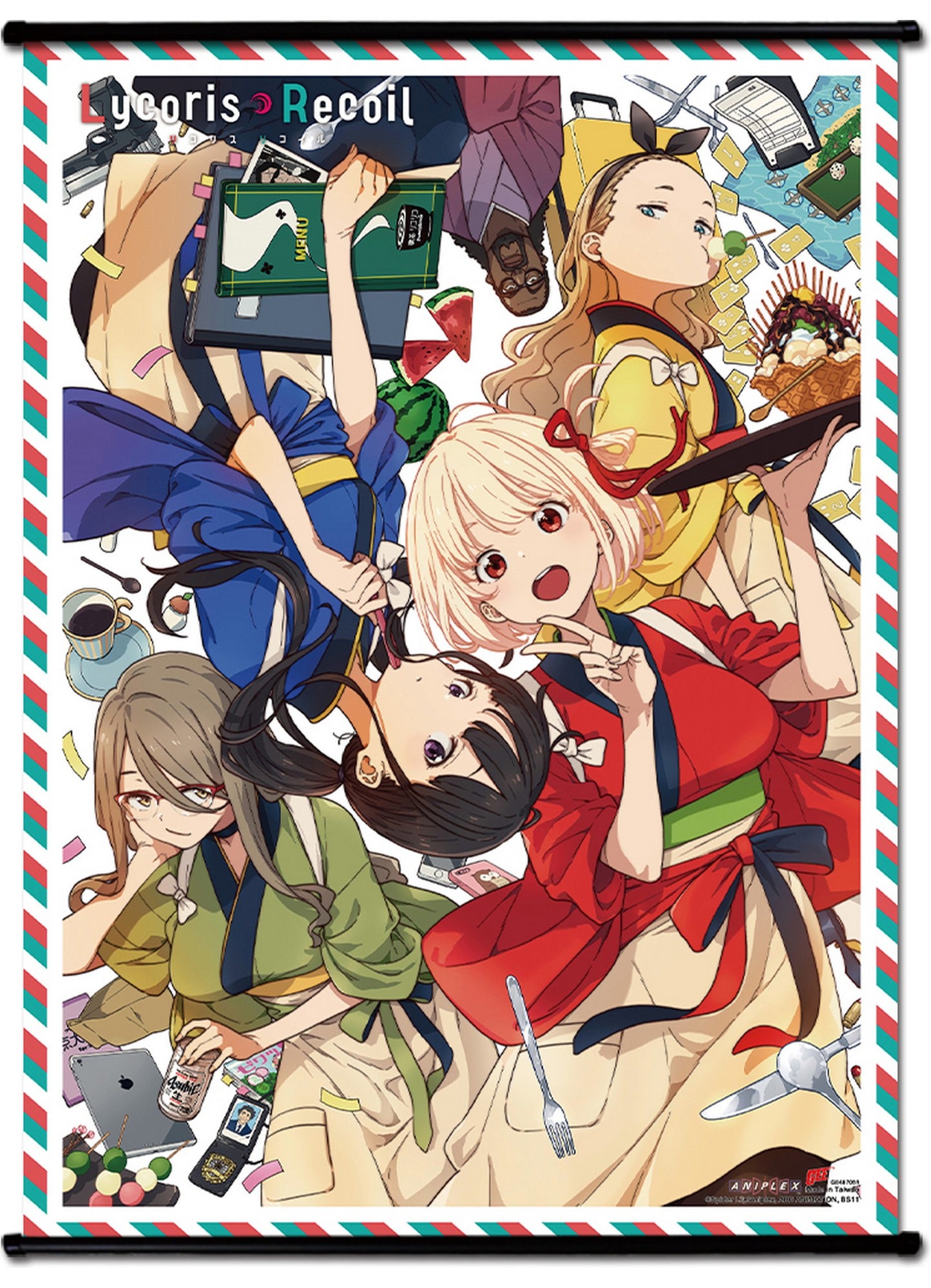 Lycoris Recoil - Character Kv Wall Scroll 31"W x 43"H