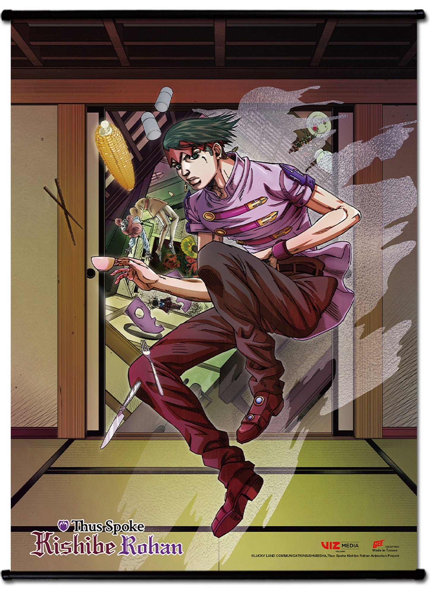 Jojo Kishibe Rohan - Key Art Millionaire Wall Scroll 31"W X 43"H