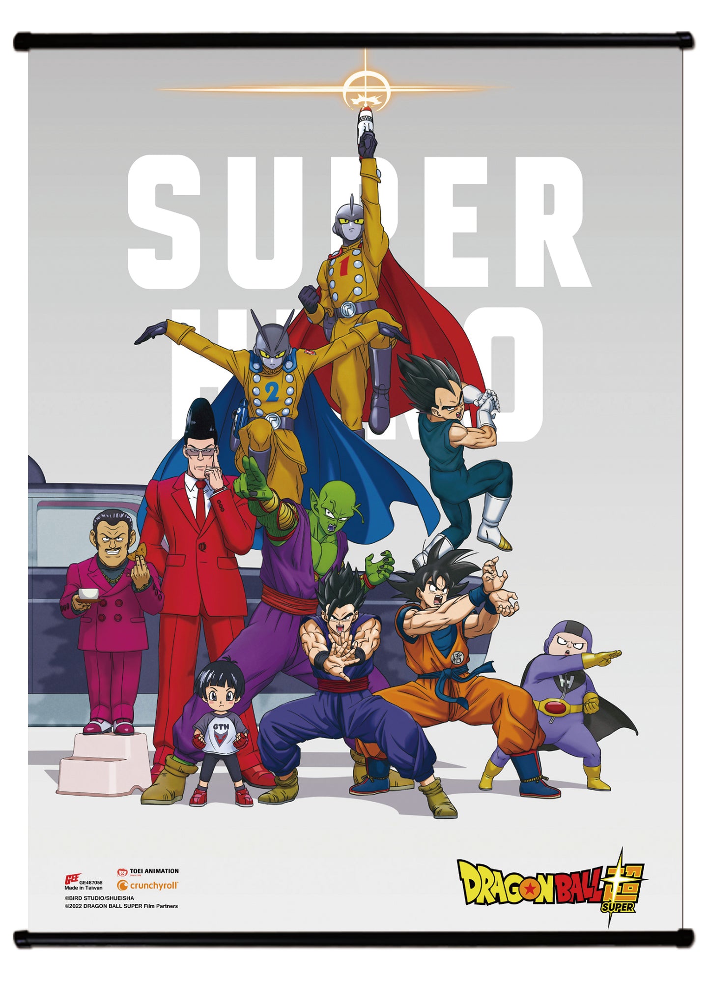 Dragon Ball Super Super Hero Movie - Group Key Visual Wall Scroll 31"W x 43"H