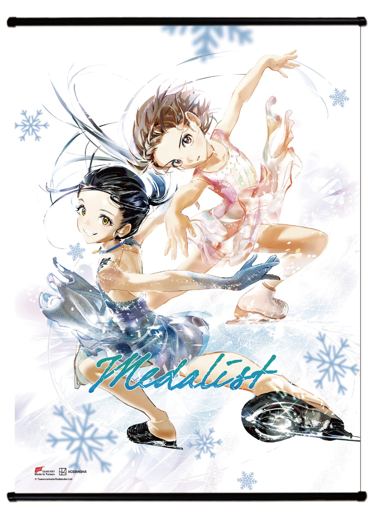 Medalist Manga - Hikaru And Inori Wall Scroll 31"W x 43"H