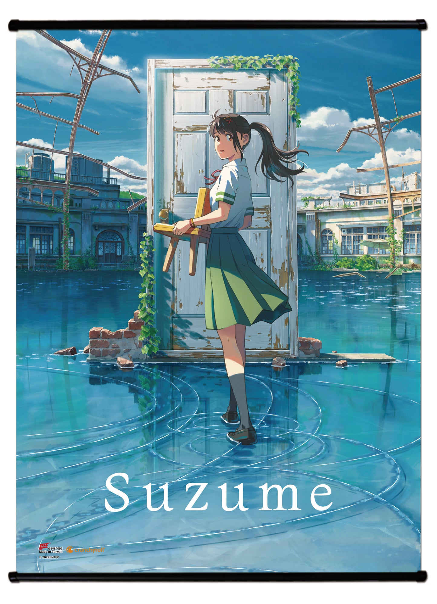 Suzume - Suzume With Chair Wall Scroll 31"W x 43"H