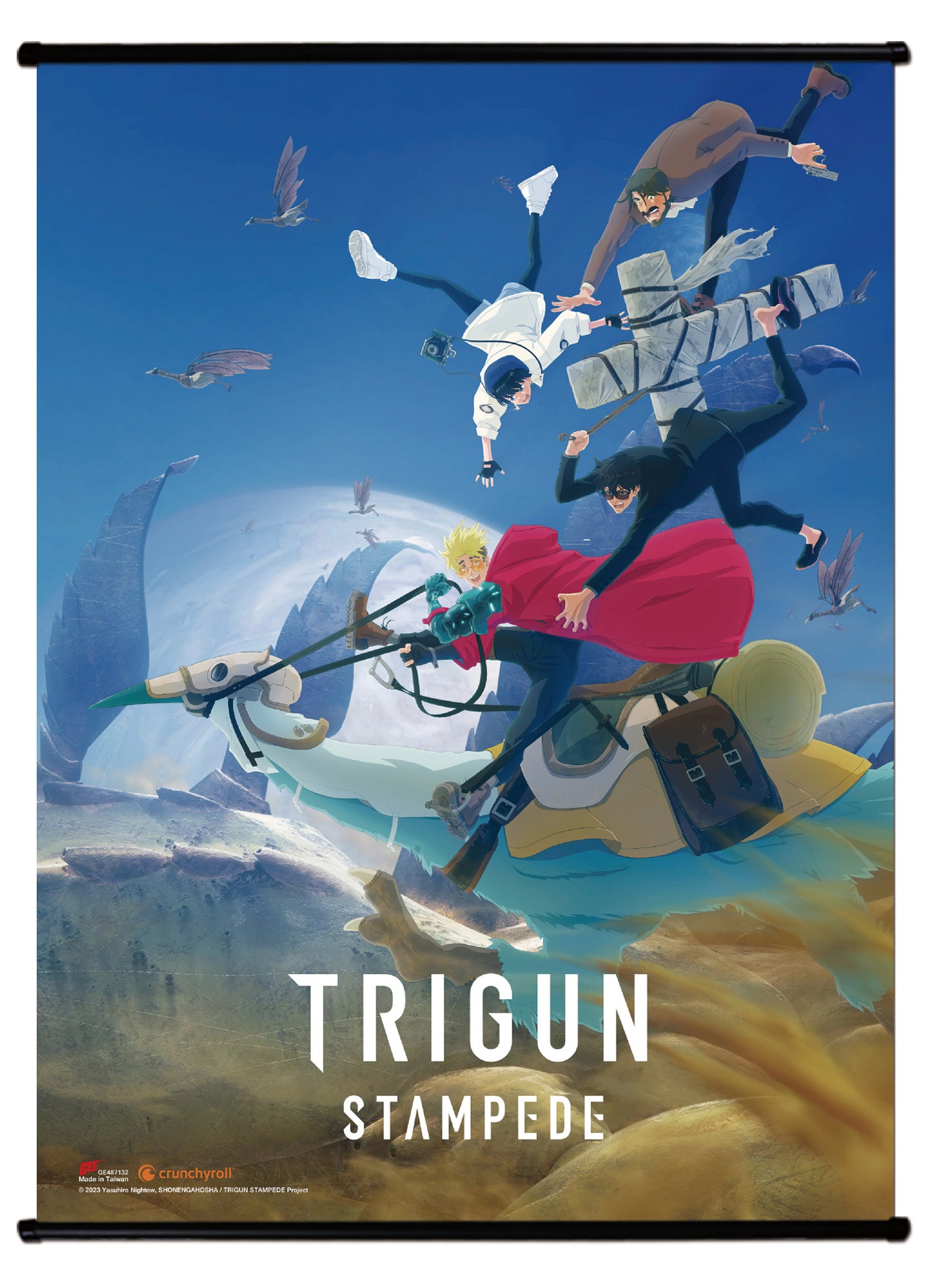 Trigun: Stampede - Ready, Steady, Roll Key Visual Wall Scroll