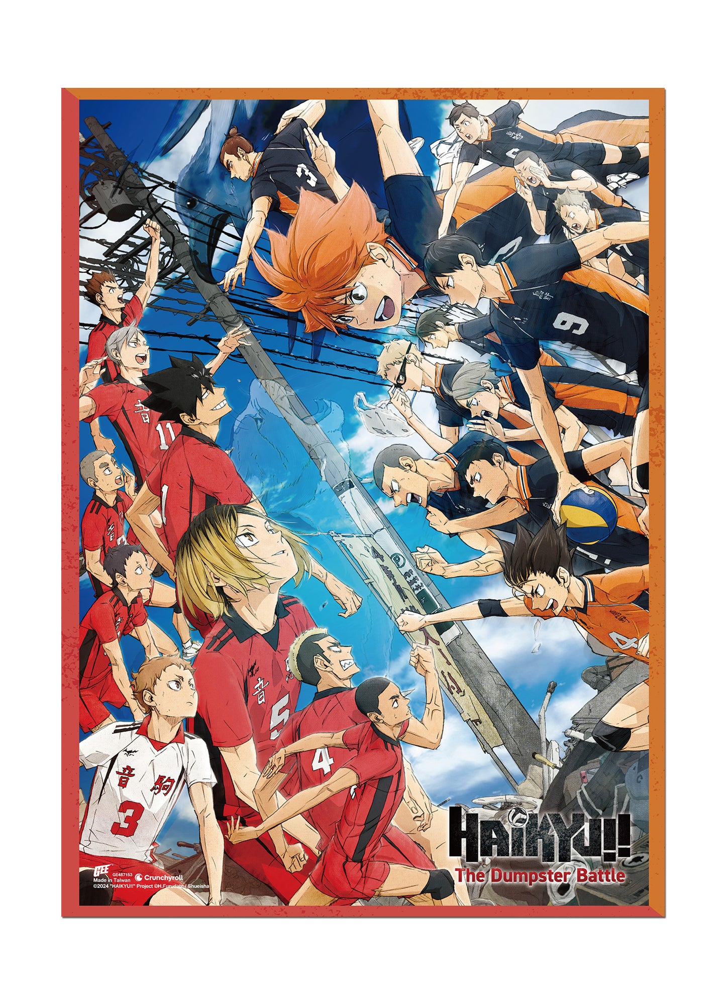 Haikyu The Dumpster Battle - Group Key Visual Wall Scroll 31"W x 43"H