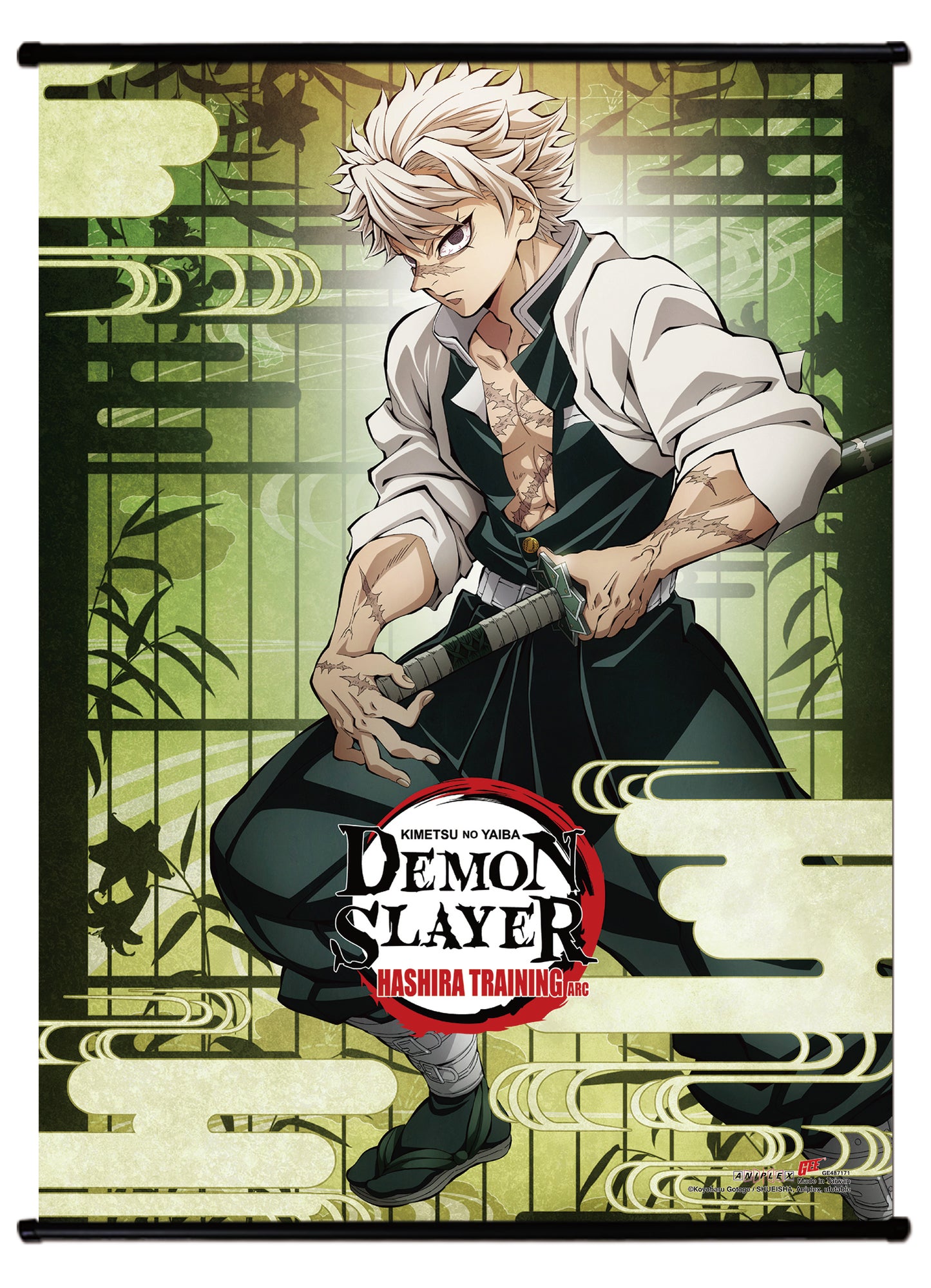 Demon Slayer Tv4 - Sanemi Teaser Art Wall Scroll