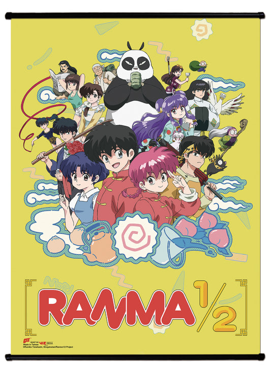Ranma 1/2 - Character Group Key Visual Wall Scroll