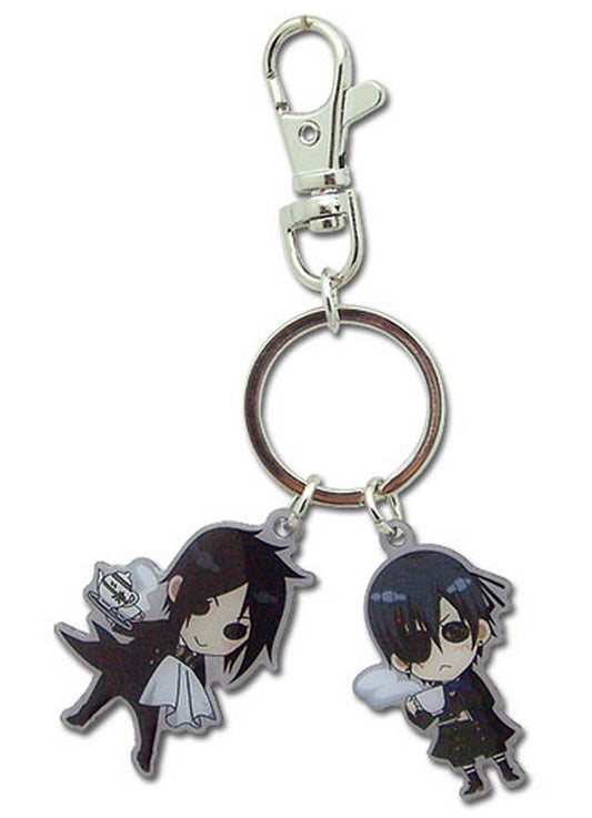Black Butler - Sebastian Michaelis & Ciel Phantomhive SD Metal Keychain