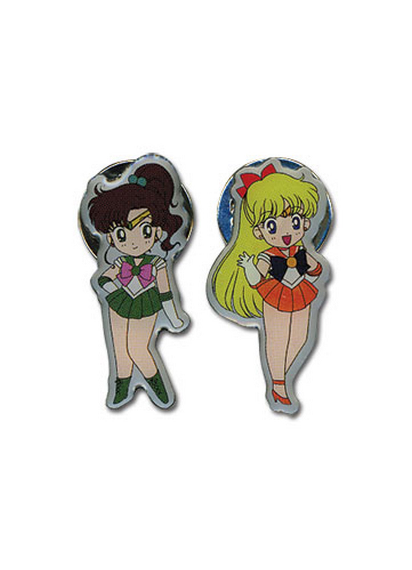 Sailor Moon - SD Venus & Jupiter Pin Set 1"