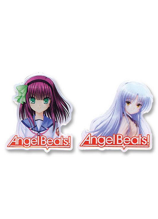 AngeLong Sleeve Beats - Yuri Nakamurappe & Kanade Tachibana Metal Pin Set